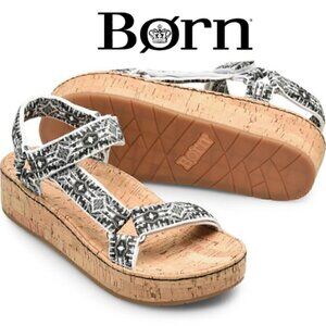 🆕Born Sirena Sporty Cork Wedge Sandals Size 11 NWT NO Box Retails $125